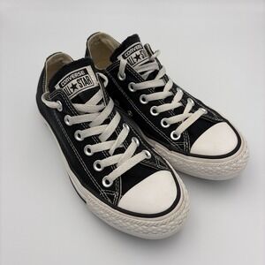 Converse All Star Sneakers Women's Size 6.5 Black Low Top Lace Up Chuck Taylor
